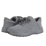 Grey Mesh Comfort Walking Sneakers - Image 2